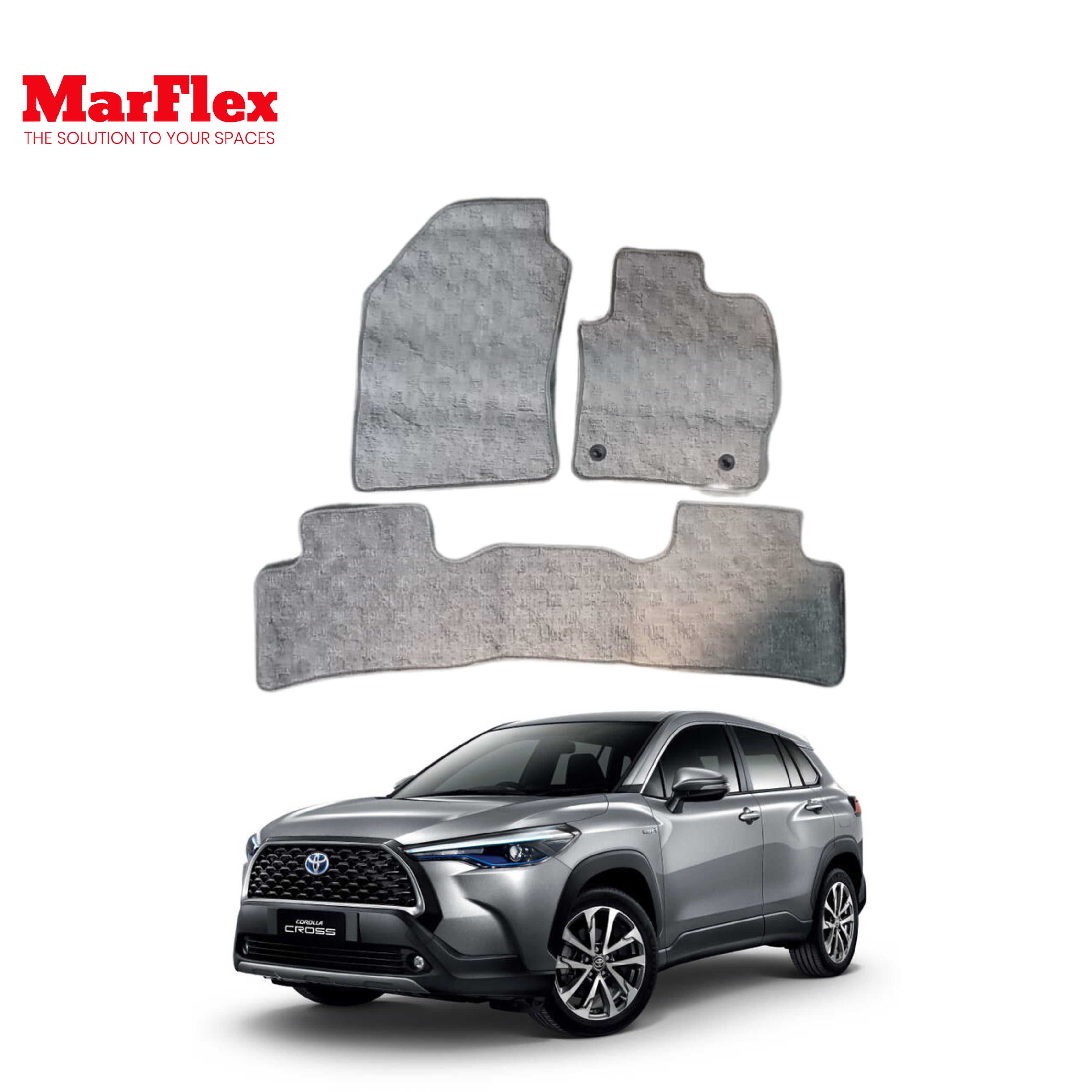 Autohai TPE Floor Mats For Toyota Corolla & Corolla Hybrid 2020-2023 – 3D Molded, All Weather, Black